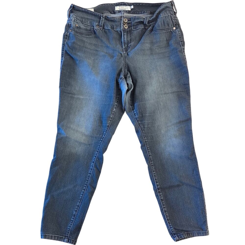 Stylish Torrid Plus Size Navy Blue Denim Jeans - Size 20R